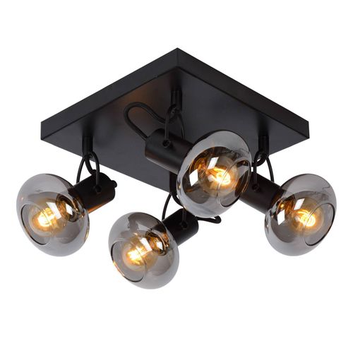 Spot Pour Plafond Madee, Noir/Fumée, À 4 Lampes