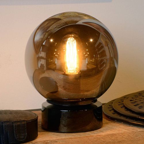 Lampe À Poser En Verre Sphérique Jorit 20 Cm