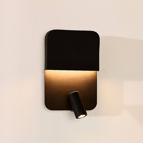 Applique Led Boxer Avec Spot, Noir