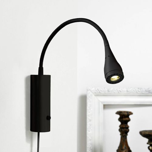 Applique Led Mento Noire Avec Bras Souple