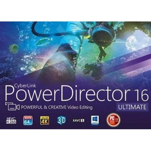 Cyberlink Powerdirector 16 Ultimate Software License Cd Key (Clé De Licence)