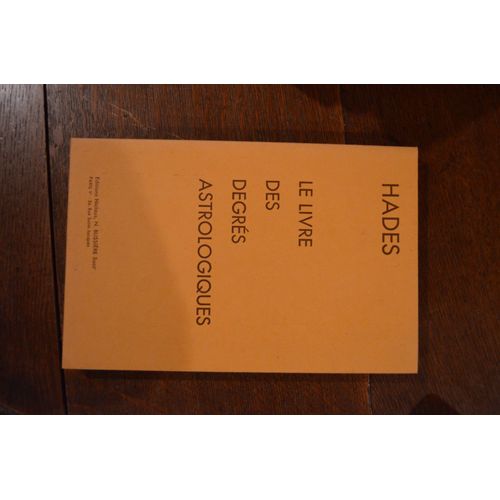 Livre Des Degrés Astrologique