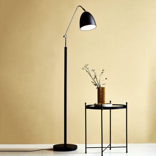 Lampadaire Alexander À La Forme Délicate, Noire