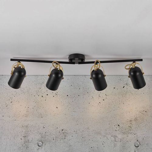 Spot Pour Plafond Lotus Avec Deux Bras, À 4 Lampes