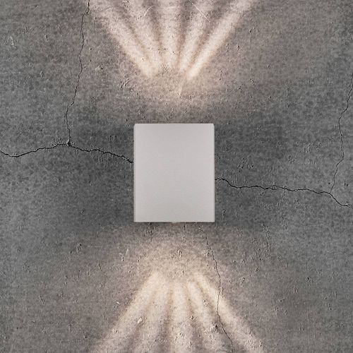 Applique D'ext. Led Canto Kubi 2, 10 Cm, Blanche