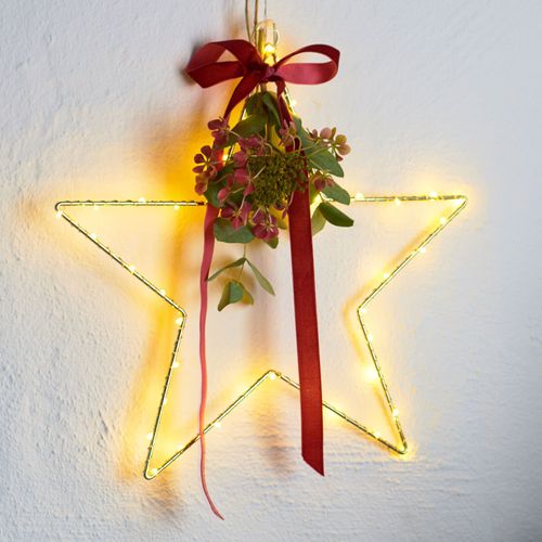 Étoile Déco Led Liva Star, Dorée, Ø 30 Cm