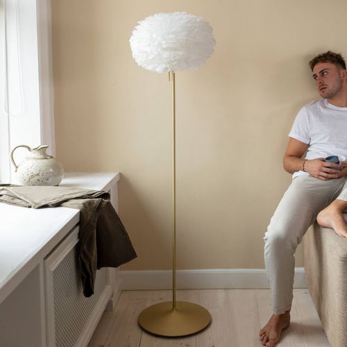 Umage Eos Lampadaire Medium Laiton/Blanc Champagne
