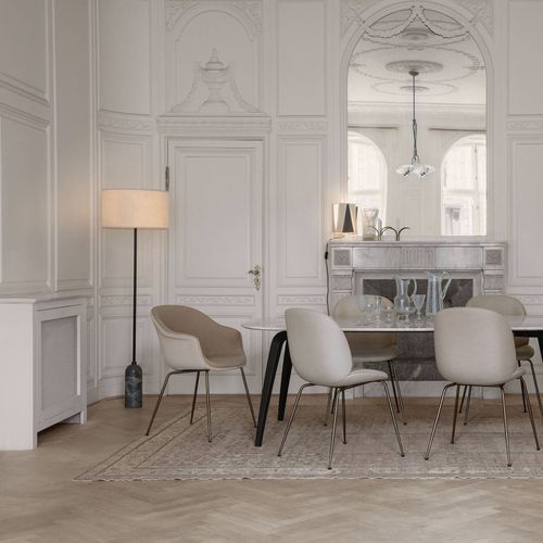 Gubi Gravity Lampadaire Gris Marbré/Crème
