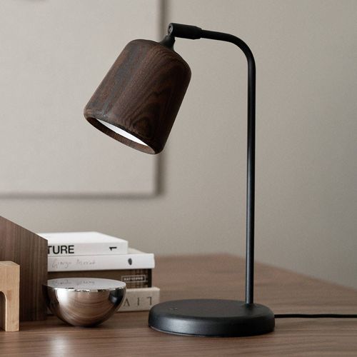 New Works Material Original Lampe Table Chêne Fumé
