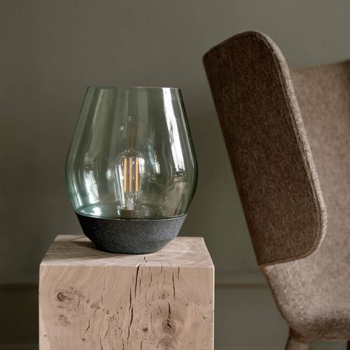 New Works Bowl Lampe À Poser Cuivre Vert/Fumé