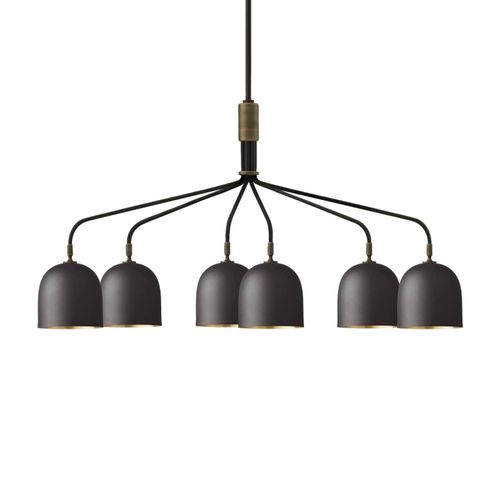 Gubi Howard Lustre 6 Lampes Métal À Canon