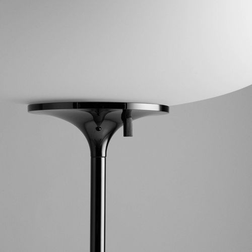 Gubi Stemlite Lampadaire, Noir-Chromé, 110 Cm