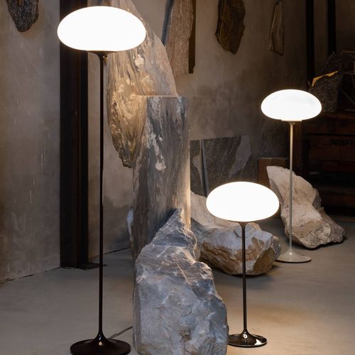 Gubi Stemlite Lampadaire, Noir-Rouge, 150 Cm