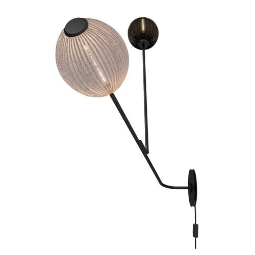 Gubi Satellite Applique À 2 Lampes, Noire/Blanche