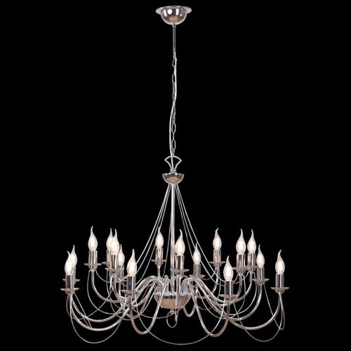 Lustre Retro, À 16 Lampes, Chromé