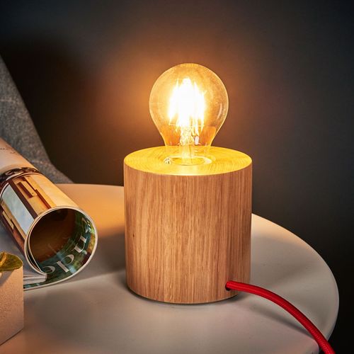 Lampe À Poser Bois Trongo, Au Design Épuré