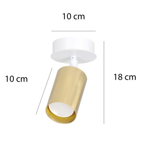 Spot Pour Plafond Zen 1 À 1 Lampe En Blanc/Doré