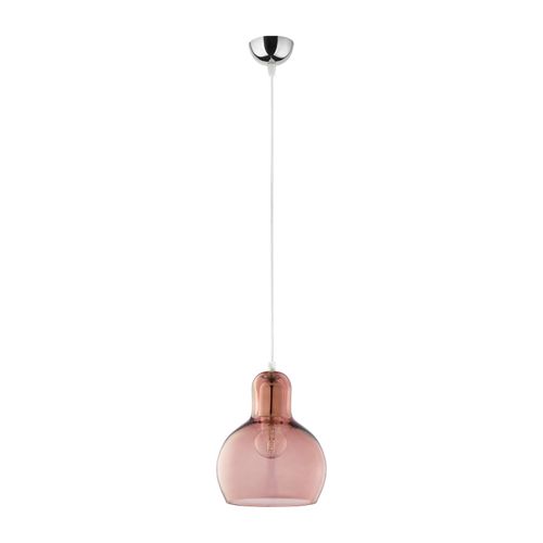 Suspension Mango, Rose-Transparente/Argentée