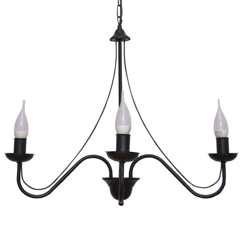 Lustre Malbo À 3 Lampes En Noir