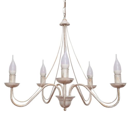 Lustre Malbo À 5 Lampes En Blanc