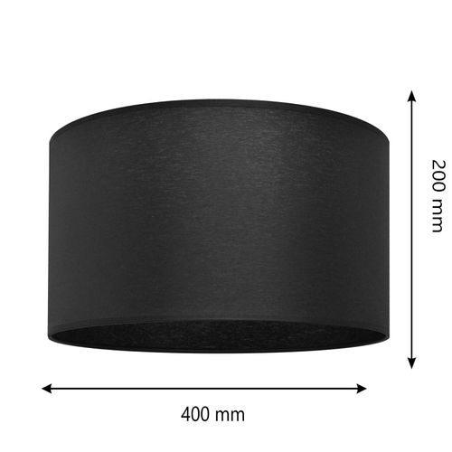Abat-Jour Alba, Ø 40 Cm, E27, Noir