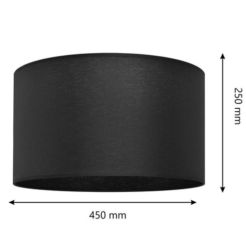 Abat-Jour Alba, Ø 45 Cm, E27, Noir