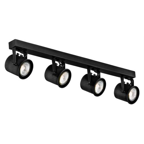 Spot Pour Plafond Canico À 4 Lampes, Noir
