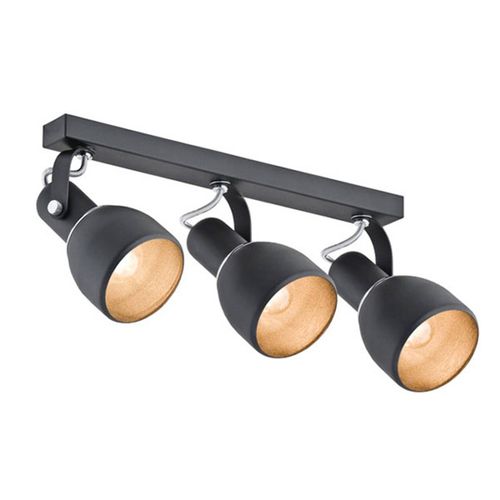 Spot Pour Plafond Fiord À 3 Lampes, Noir