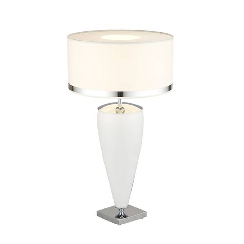 Lampe À Poser Lund Blanche/Opale, Hauteur 70 Cm