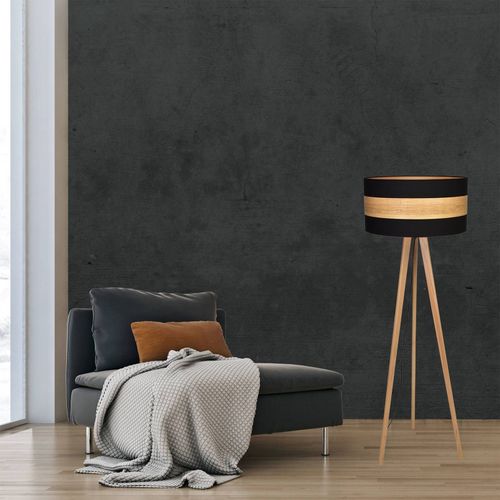 Lampadaire Terra En Bois Et Tissu