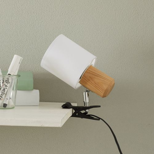 Lampe À Pince Clampspots Moderne Abat-Jour Blanc