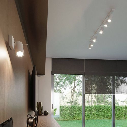 Spot Pour Plafond Round Blanc, 6 Lampes, Linéaire