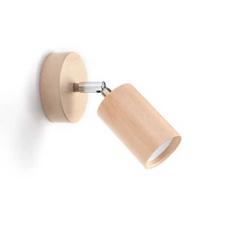 Spot Mural Cre En Bois, À Une Lampe