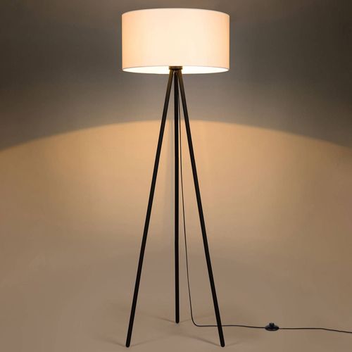 Lampadaire Corralee En Noir Et Blanc