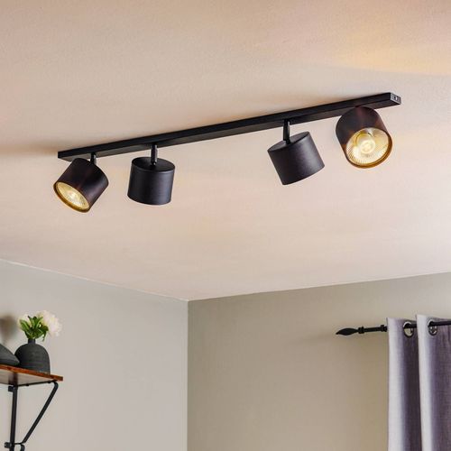 Spot Pour Plafond Bot, Noir, À Quatre Lampes