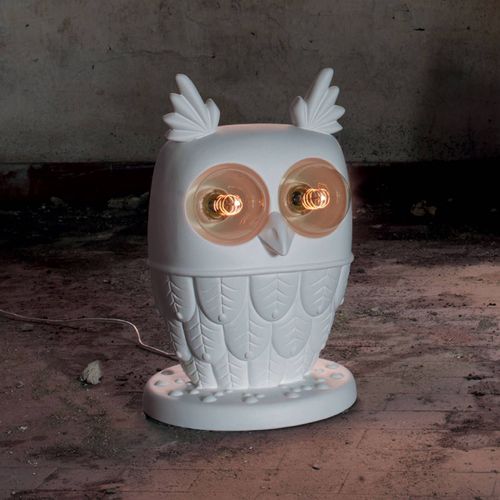 Karman Lampe À Poser Ti Vedo Forme De Chouette
