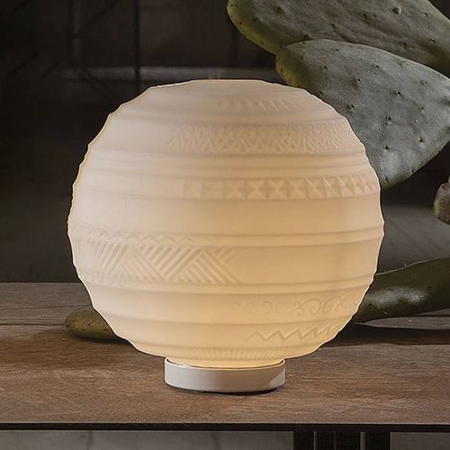 Lampe À Poser Design En Verre Braille, 25 Cm