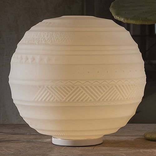 Lampe À Poser Design En Verre Braille, 40 Cm