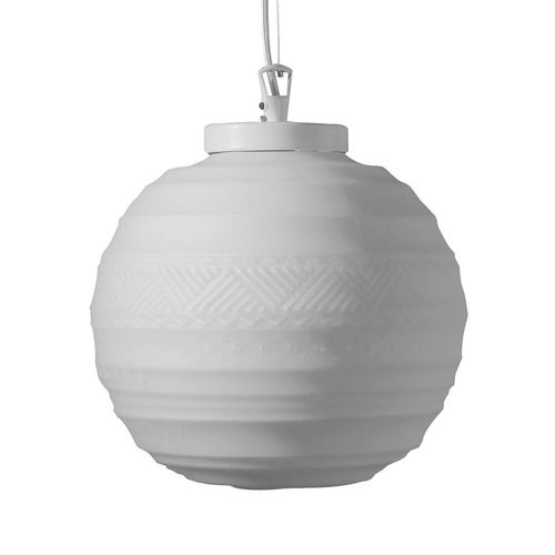 Suspension Design En Verre Soufflé Braille, 25 Cm