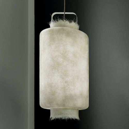 Suspension Led Kimono Fibre Verre Blanche, 40 Cm