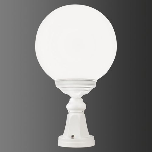 Potelet 1131 Avec Abat-Jour Sphérique, Blanc
