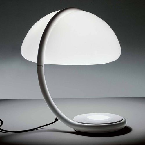 Martinelli Luce Serpente - Lampe À Poser, Blanche
