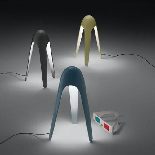 Martinelli Luce Cyborg Lampe À Poser Led, Grise