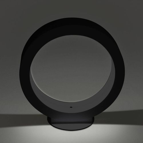 Lampe À Poser Led Assolo Noire, Dimmable 20 Cm
