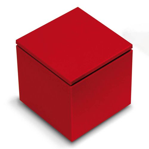 Lampe À Poser Led Cuboled Rouge, Cubique