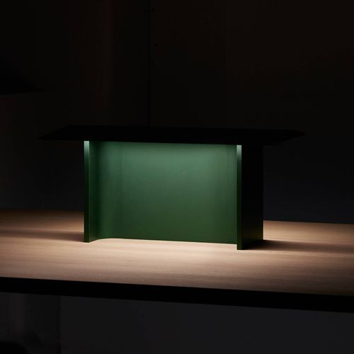 Luceplan Fienile Lampe À Poser Led, Vert Forêt