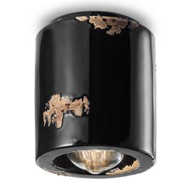 Plafonnier C986 Au Style Vintage, Noir