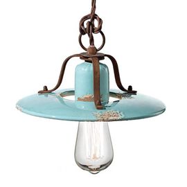 Suspension Vintage Giorgia En Turquoise