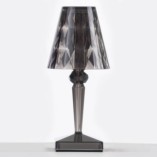 Lampe À Poser Led Décorative Battery, Gris Fumée