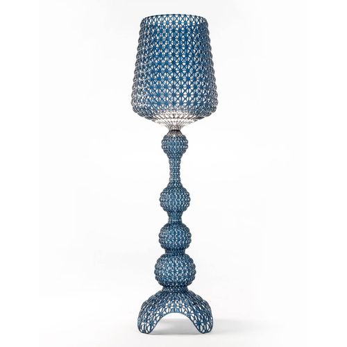 Lampadaire De Designer Kabuki Avec Led, Bleu Clair